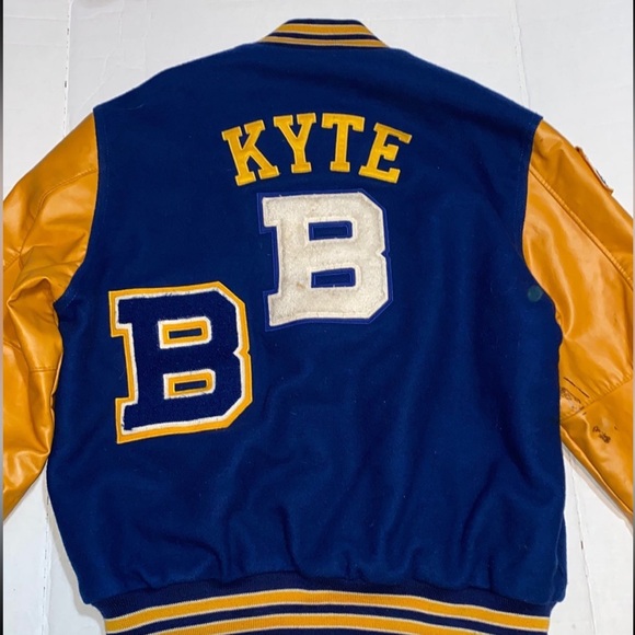 Vintage 2008 Bayshore Bruins Varsity College Baseball Letterman Jacket Lg - Picture 3 of 13